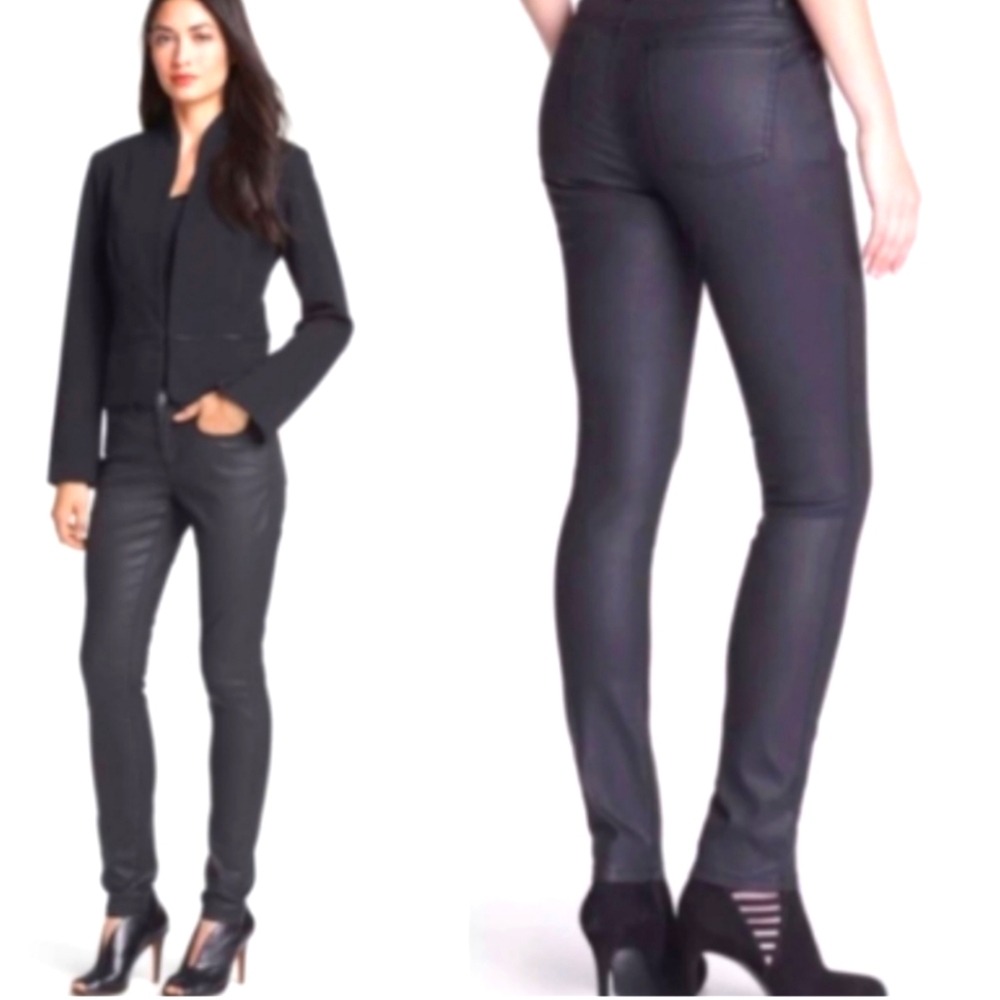 Eileen Fisher Wax Coated Jeans Organic Cotton